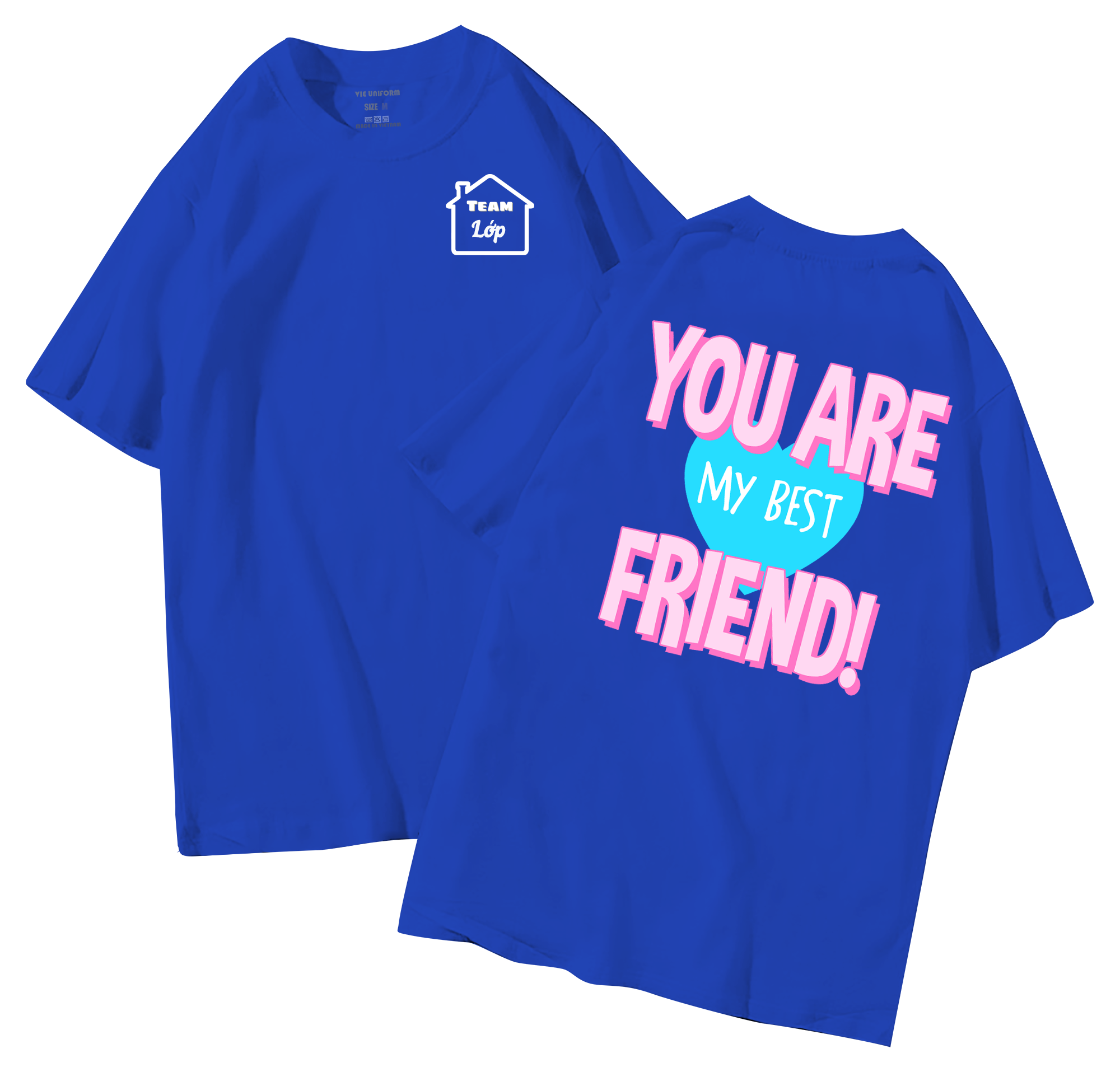 Áo lớp in hình 34.6 XB đồng phục áo lớp in hình mới nhất, hình in bên đẹp cute dễ thương