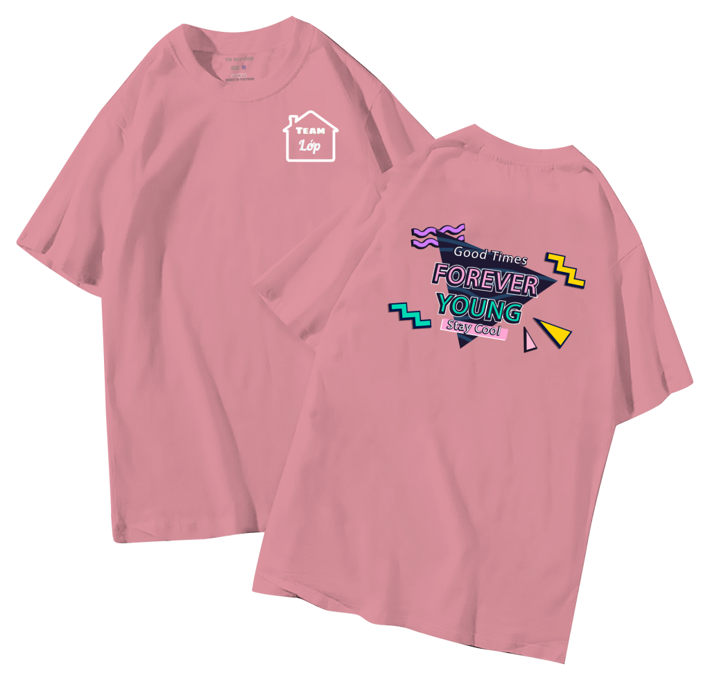 đồng phục áo lớp in hình mới nhất, hình in bên đẹp cute dễ thương