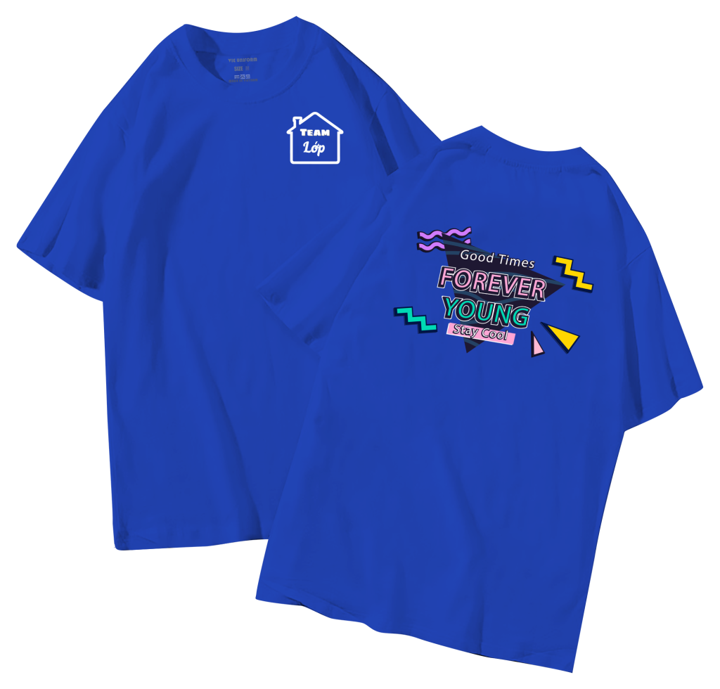 đồng phục áo lớp in hình mới nhất, hình in bên đẹp cute dễ thương