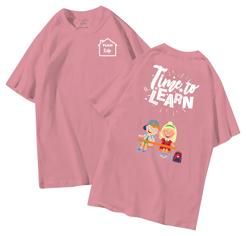 đồng phục áo lớp in hình mới nhất, hình in bên đẹp cute dễ thương