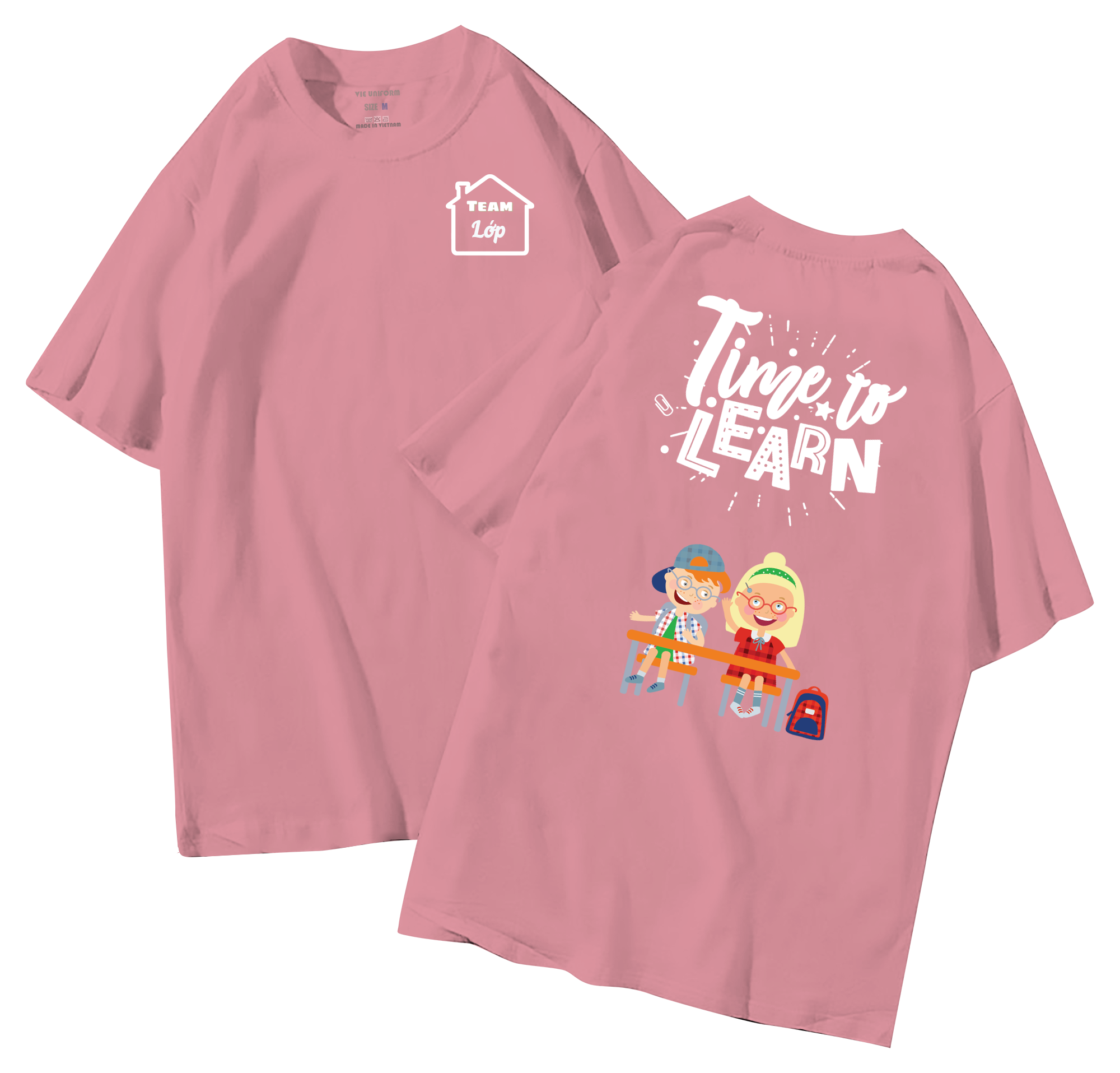 Áo lớp in hình 34.8 H đồng phục áo lớp in hình mới nhất, hình in bên đẹp cute dễ thương