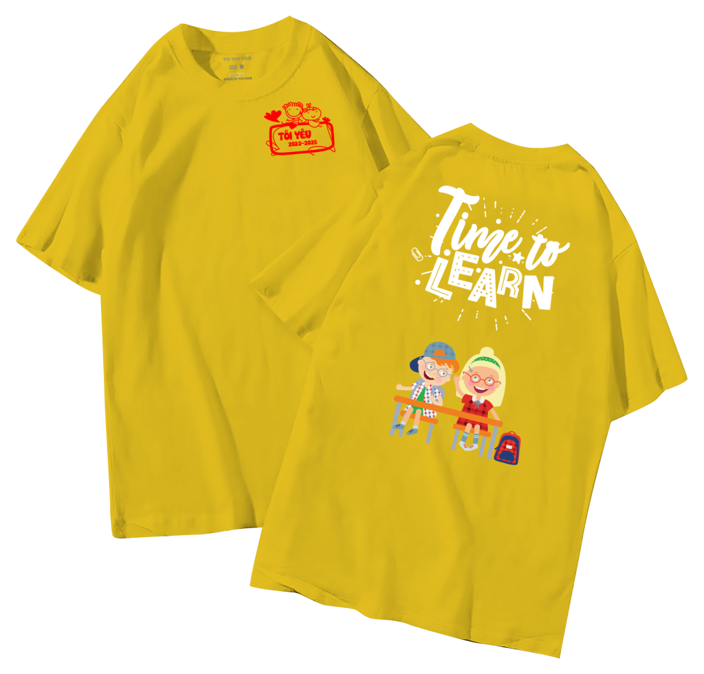 đồng phục áo lớp in hình mới nhất, hình in bên đẹp cute dễ thương