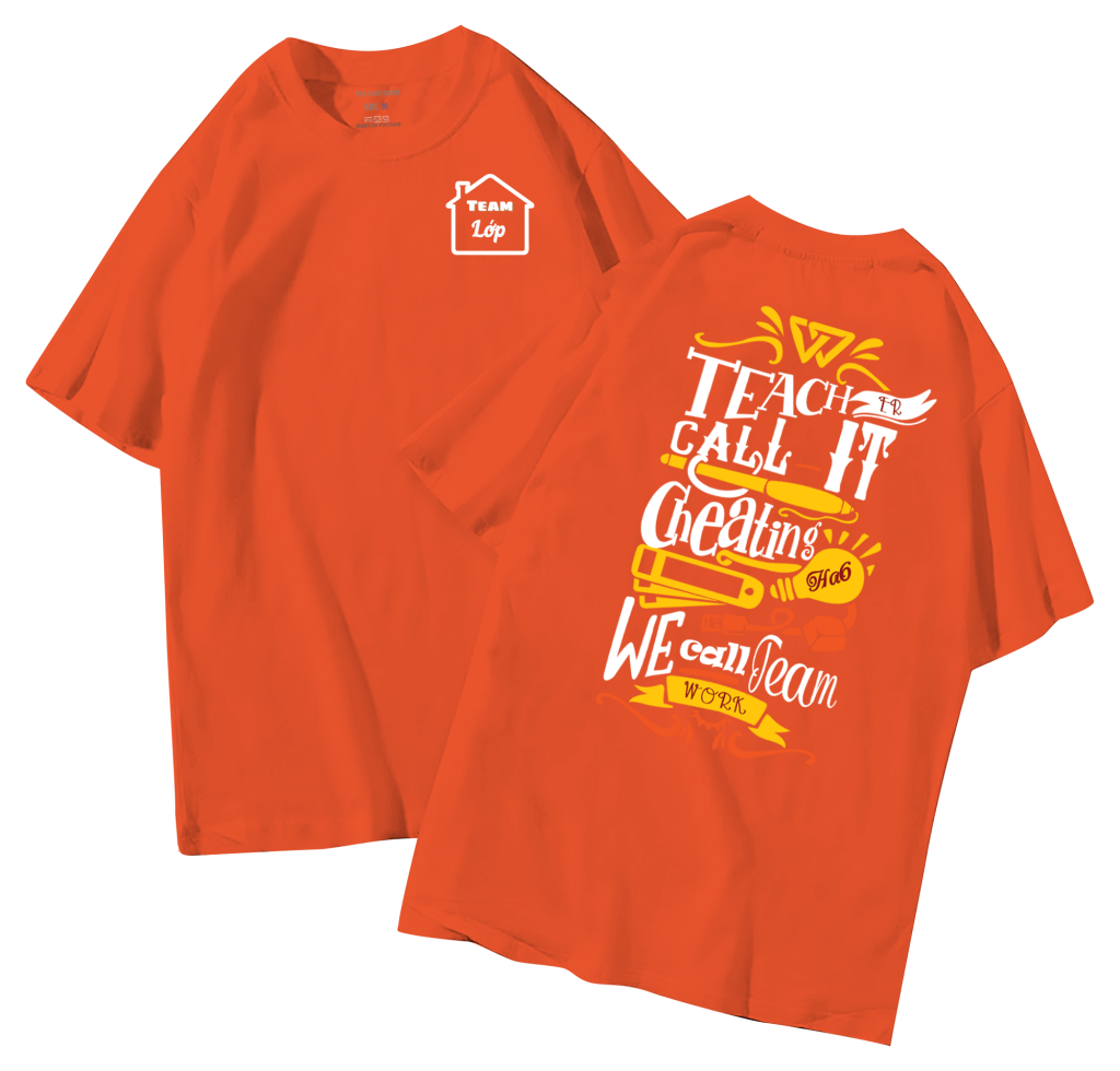 đồng phục áo lớp in hình mới nhất, hình in bên đẹp cute dễ thương