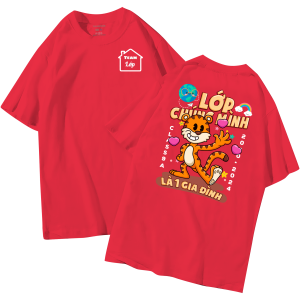 đồng phục áo lớp in hình mới nhất, hình in bên đẹp cute dễ thương