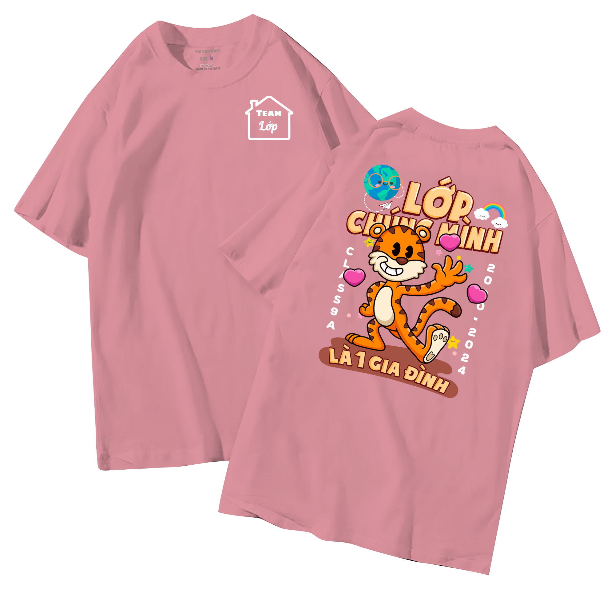 Áo lớp in hình 35.3 H đồng phục áo lớp in hình mới nhất, hình in bên đẹp cute dễ thương