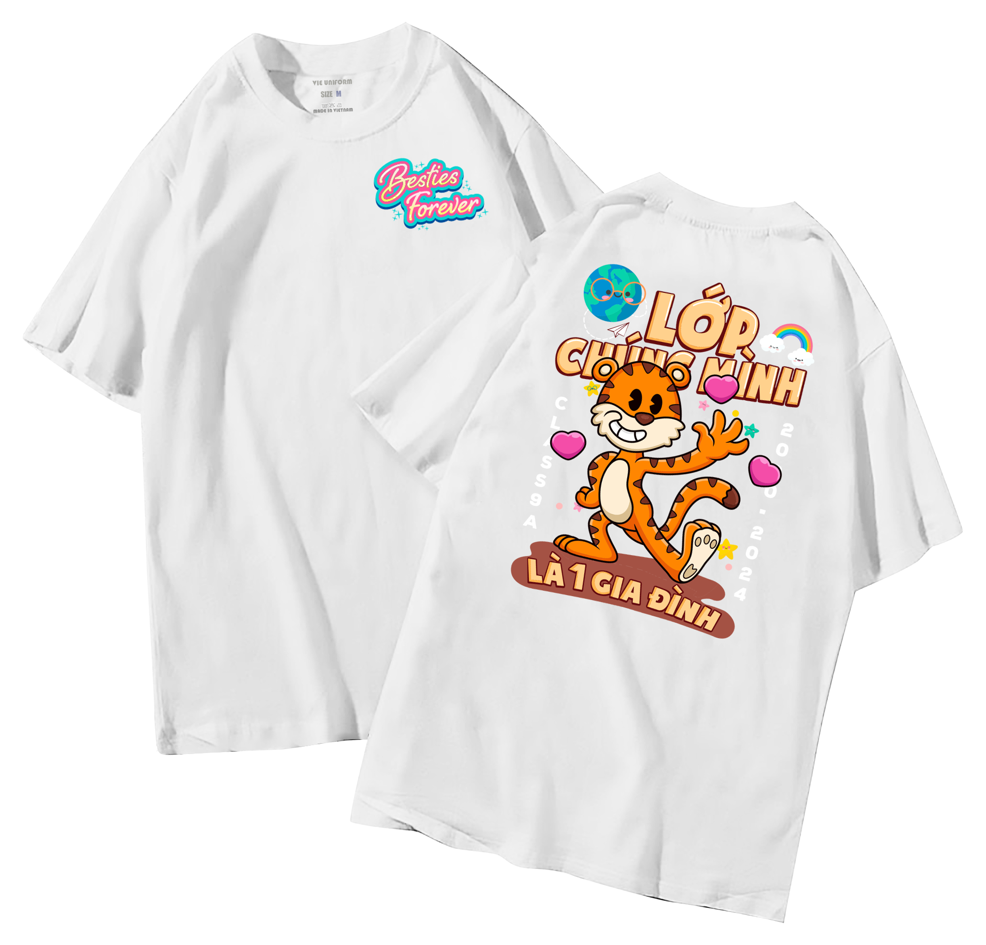 Áo lớp in hình 35.3 TR đồng phục áo lớp in hình mới nhất, hình in bên đẹp cute dễ thương