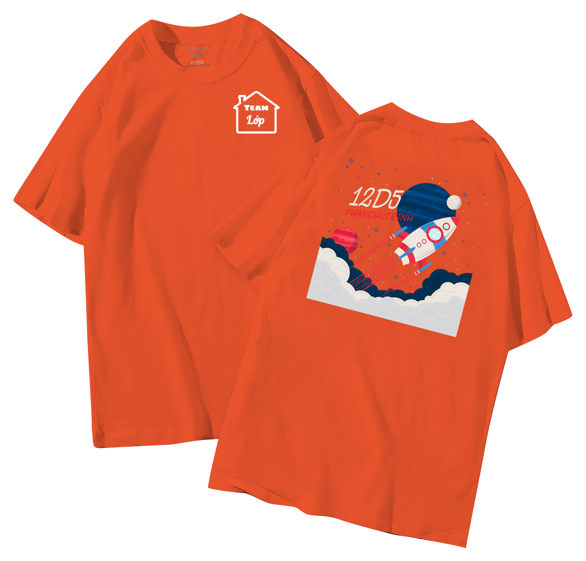 Áo lớp in hình 35.4 C đồng phục áo lớp in hình mới nhất, hình in bên đẹp cute dễ thương