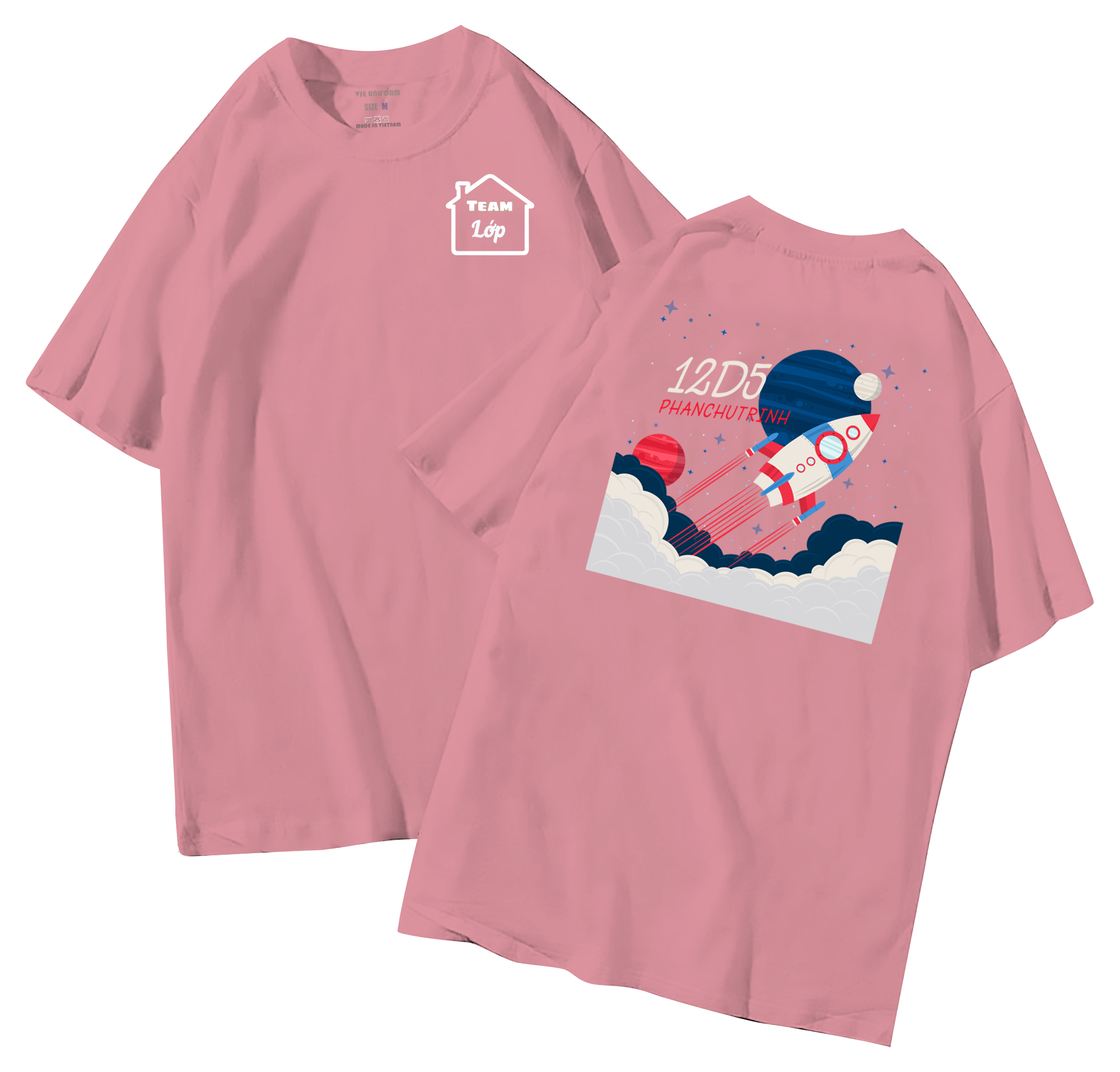 Áo lớp in hình 35.4 H đồng phục áo lớp in hình mới nhất, hình in bên đẹp cute dễ thương