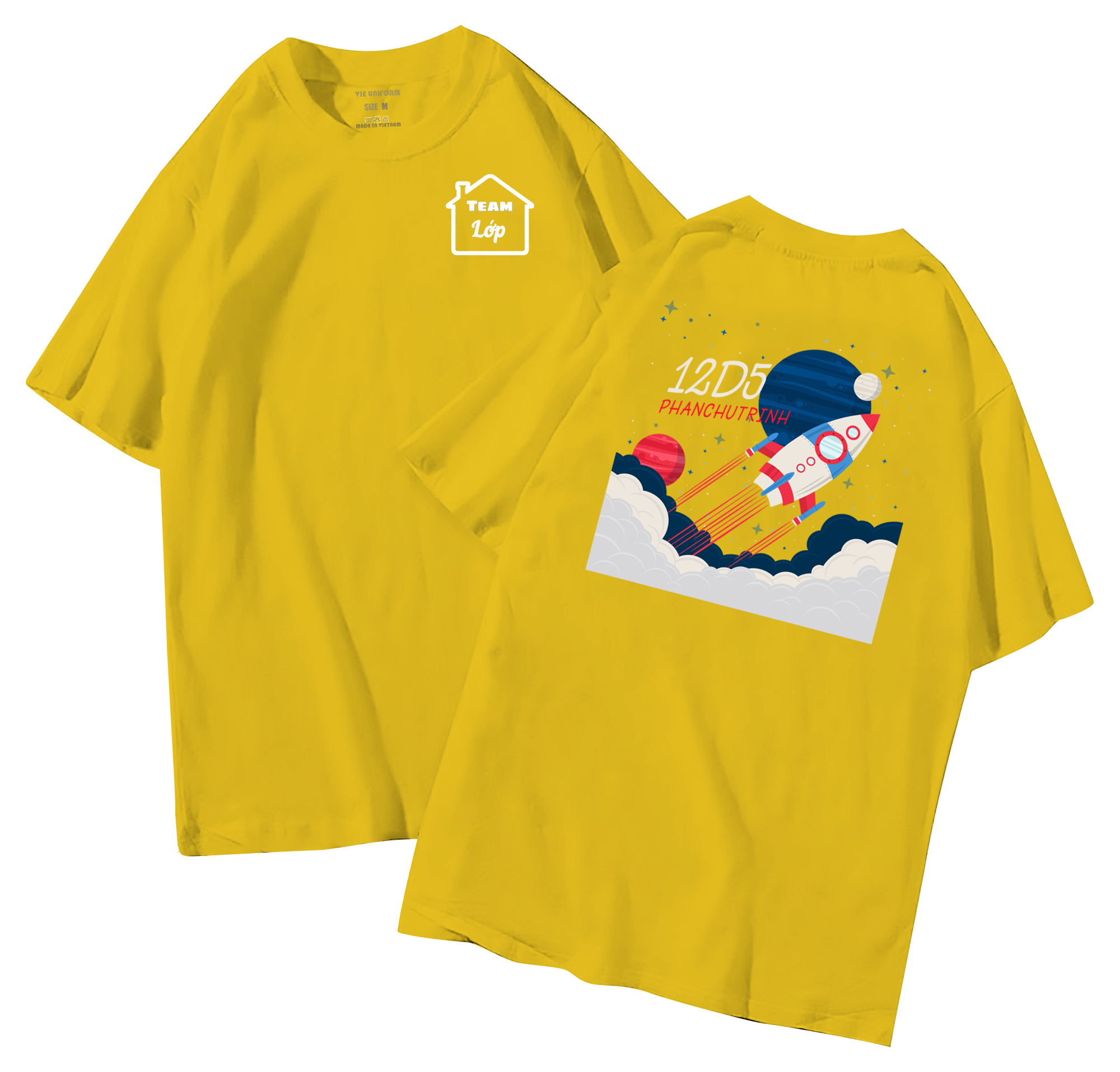 Áo lớp in hình 35.4 V đồng phục áo lớp in hình mới nhất, hình in bên đẹp cute dễ thương