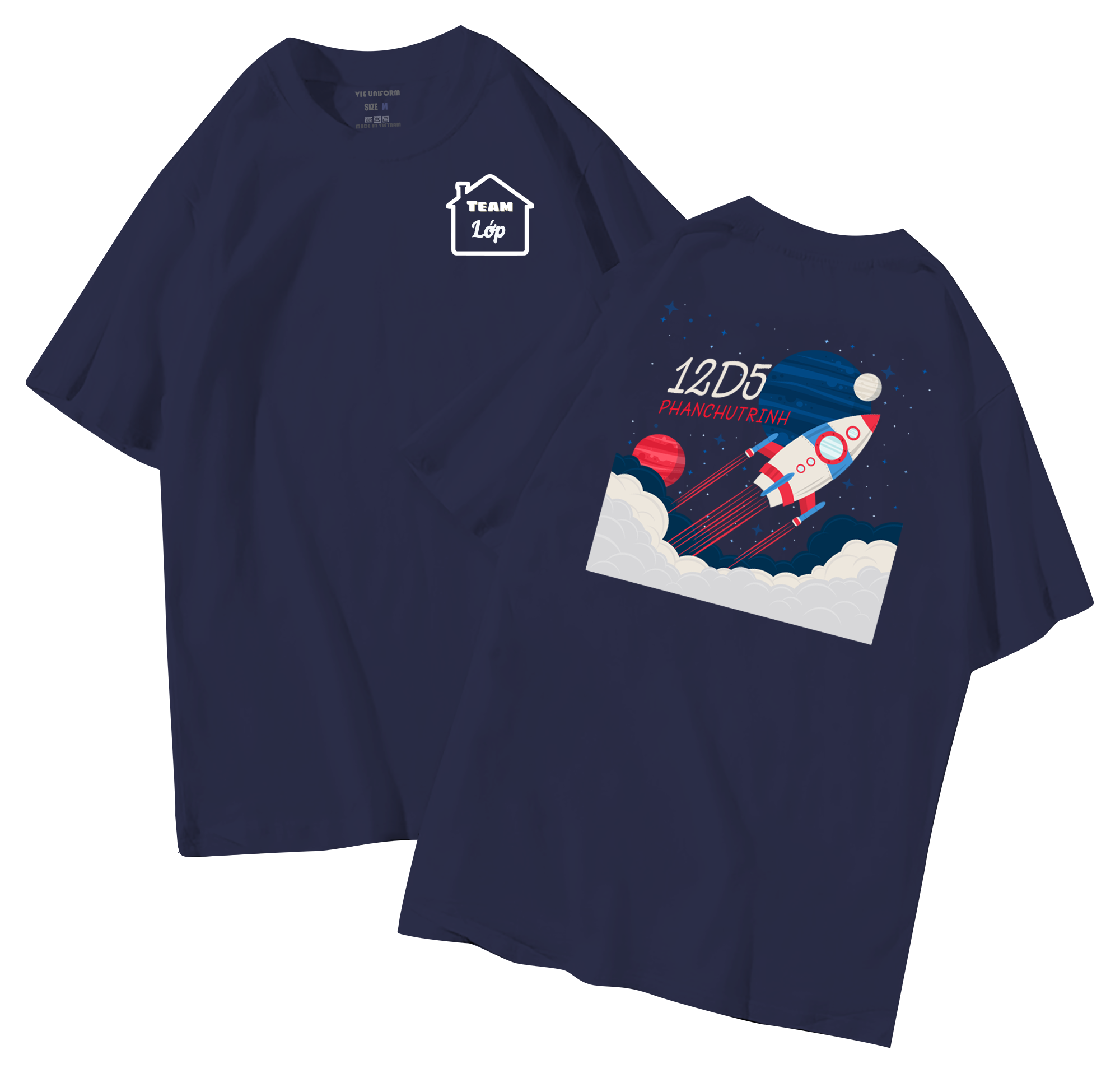 Áo lớp in hình 35.4 XD đồng phục áo lớp in hình mới nhất, hình in bên đẹp cute dễ thương