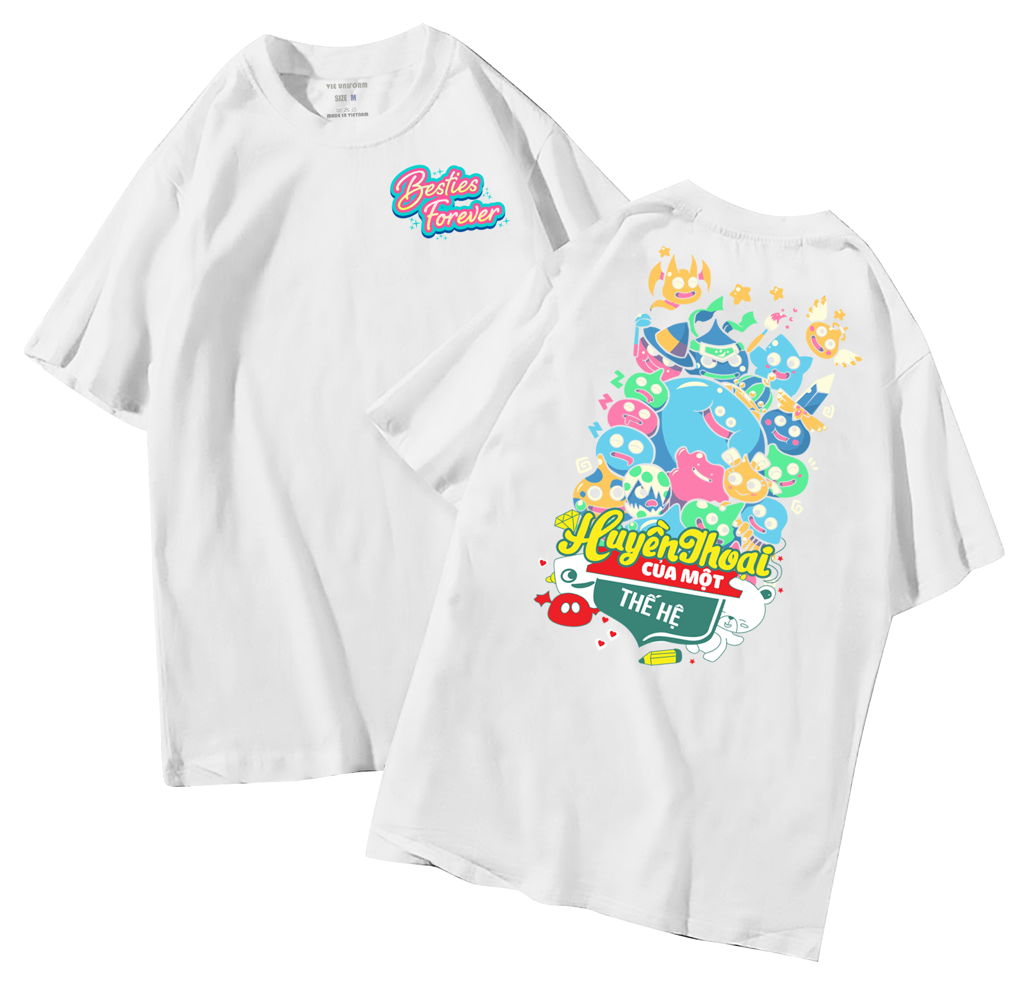 Áo lớp in hình 35.6 TR đồng phục áo lớp in hình mới nhất, hình in bên đẹp cute dễ thương