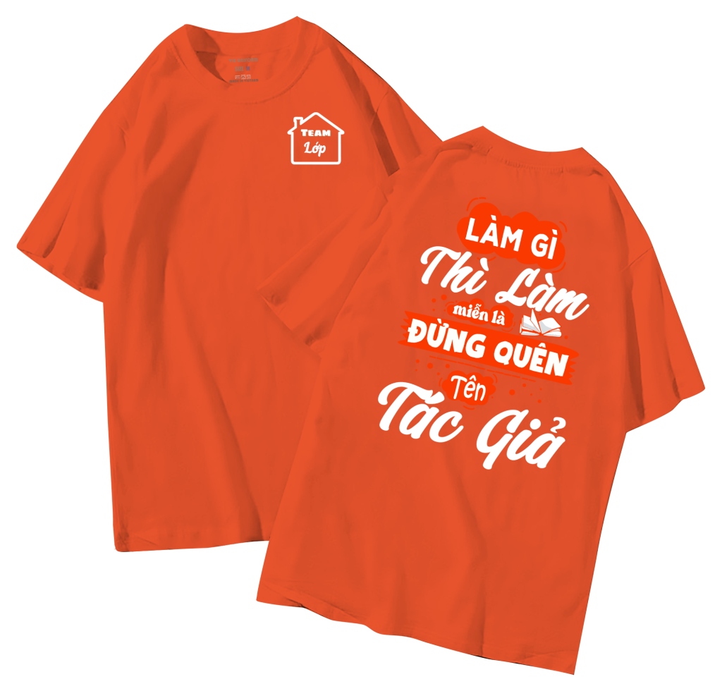 đồng phục áo lớp in hình mới nhất, hình in bên đẹp cute dễ thương