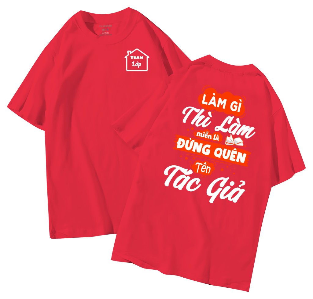 đồng phục áo lớp in hình mới nhất, hình in bên đẹp cute dễ thương