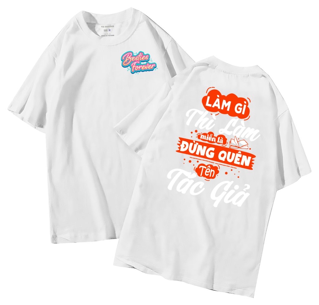 đồng phục áo lớp in hình mới nhất, hình in bên đẹp cute dễ thương