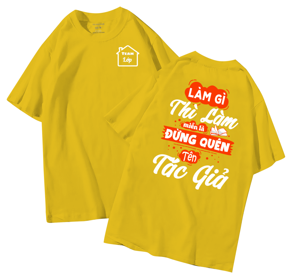 đồng phục áo lớp in hình mới nhất, hình in bên đẹp cute dễ thương