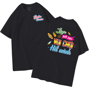 đồng phục áo lớp in hình mới nhất, hình in bên đẹp cute dễ thương