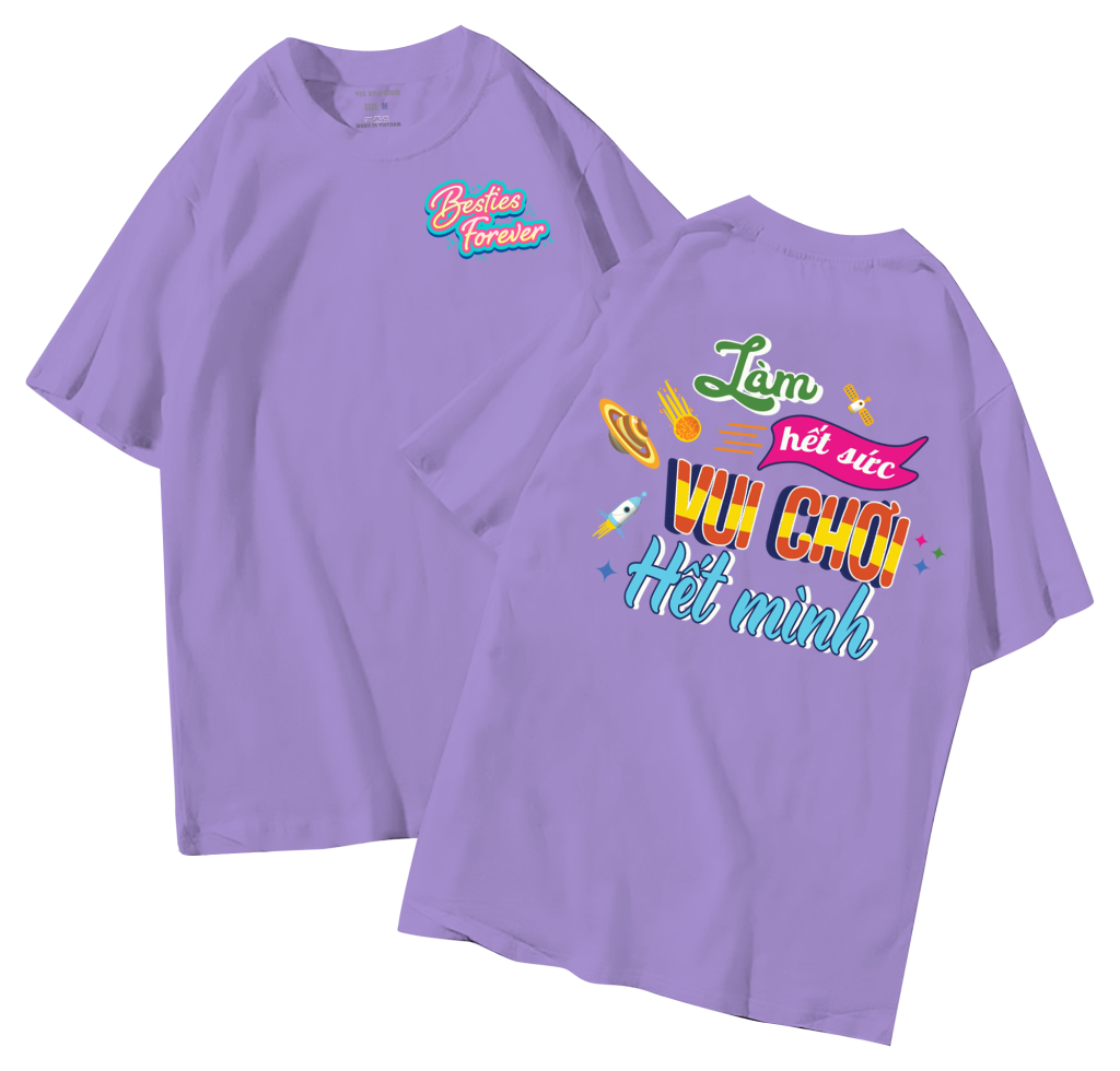 đồng phục áo lớp in hình mới nhất, hình in bên đẹp cute dễ thương