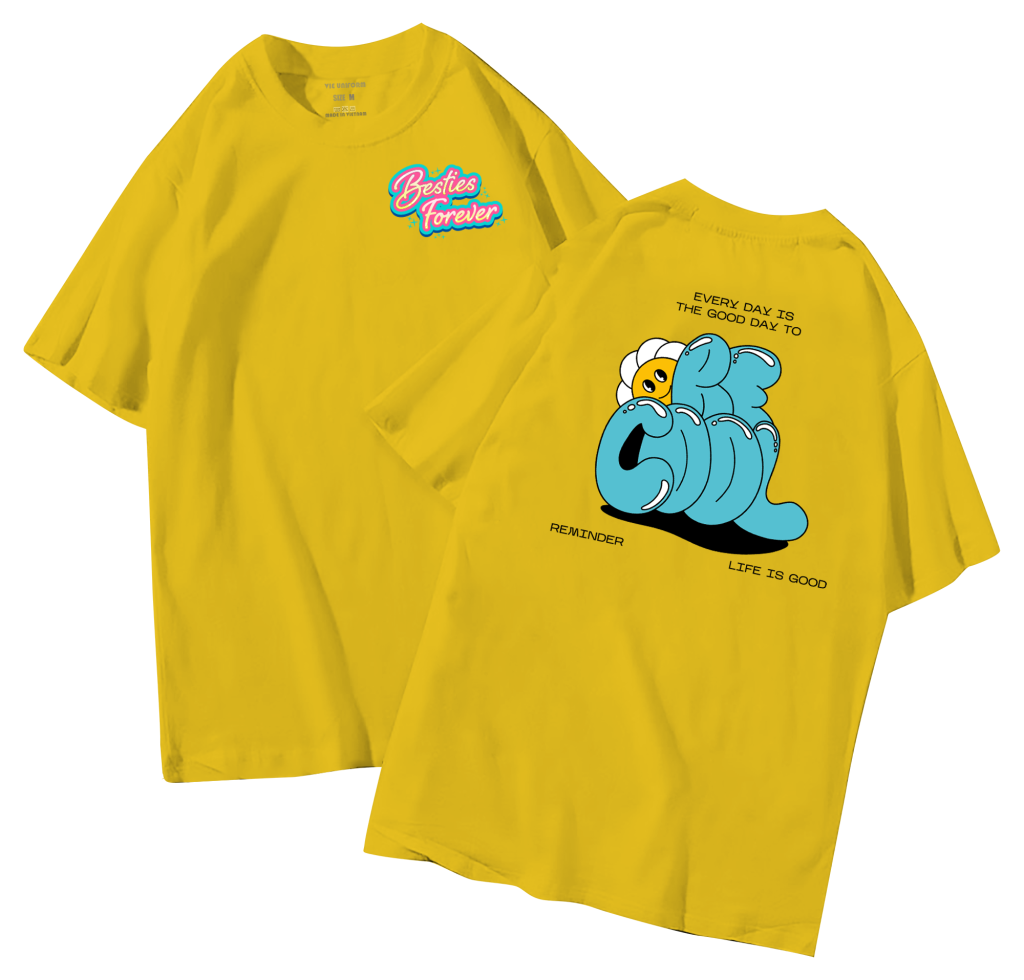 đồng phục áo lớp in hình mới nhất, hình in bên đẹp cute dễ thương