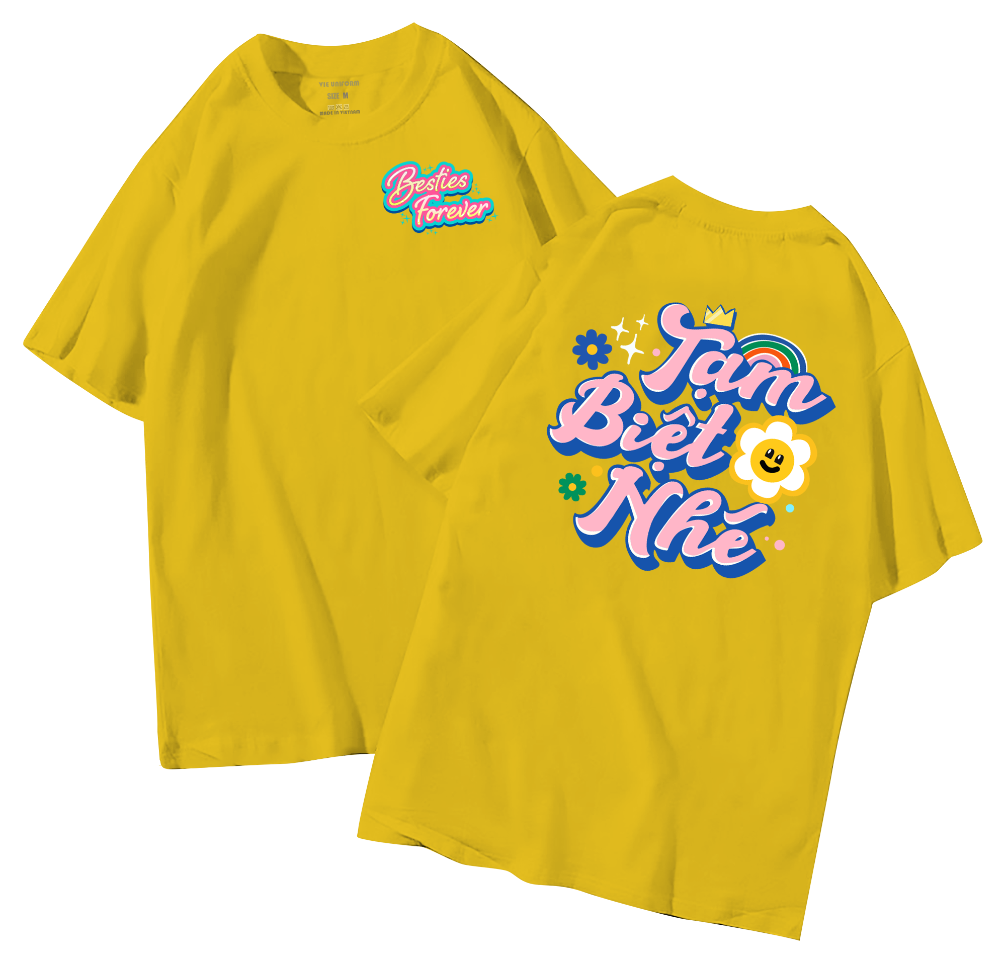 đồng phục áo lớp in hình mới nhất, hình in bên đẹp cute dễ thương