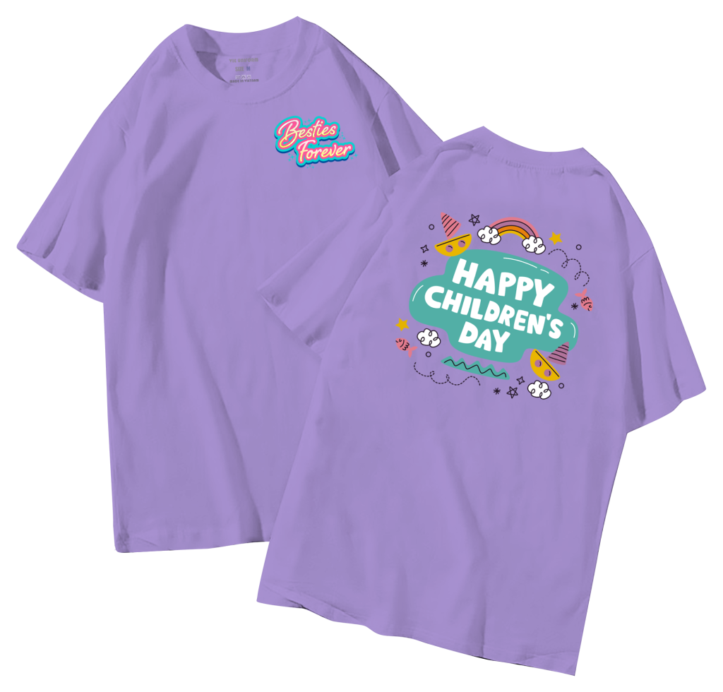 đồng phục áo lớp in hình mới nhất, hình in bên đẹp cute dễ thương