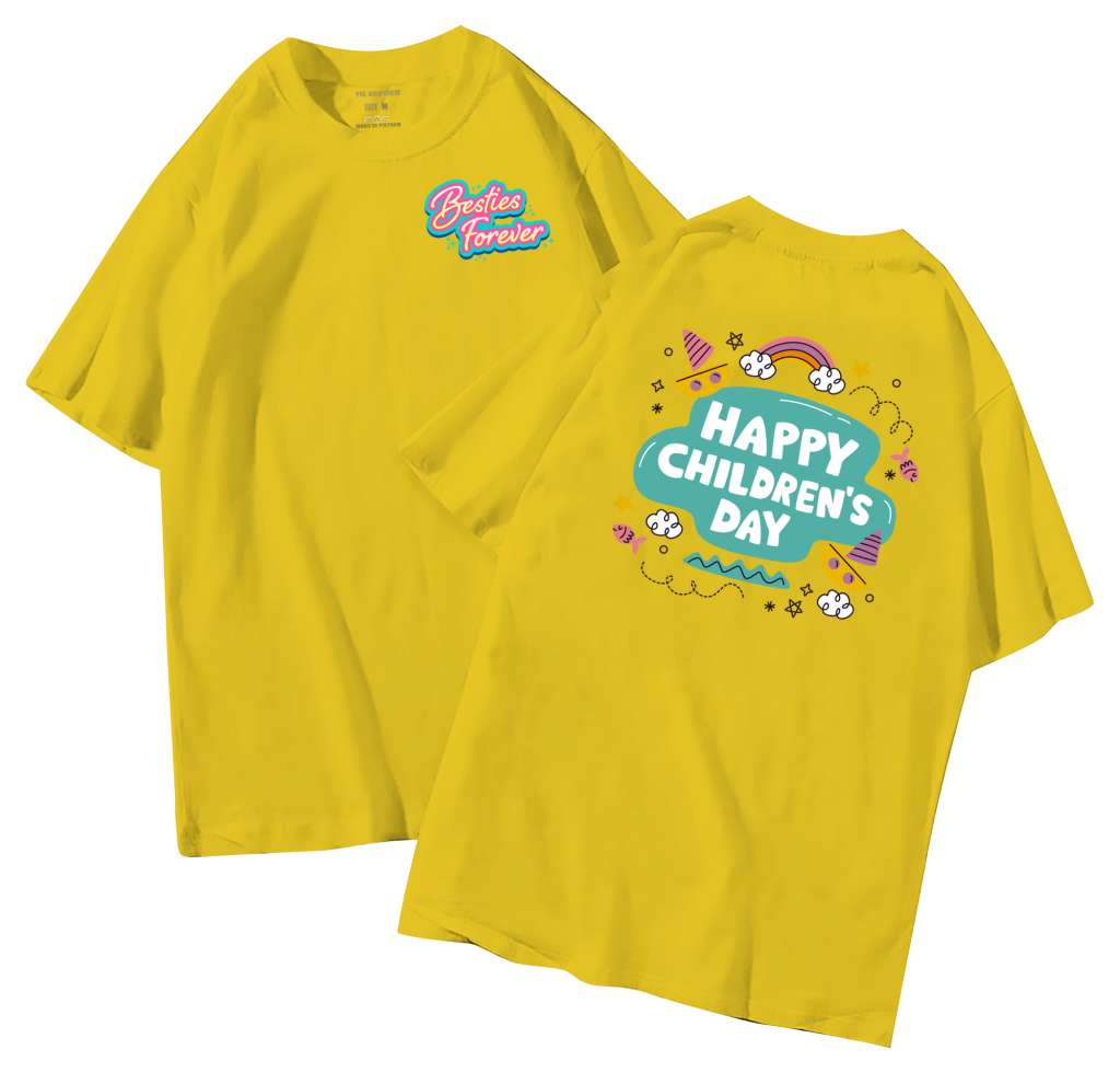 đồng phục áo lớp in hình mới nhất, hình in bên đẹp cute dễ thương