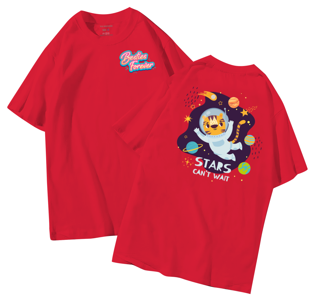 đồng phục áo lớp in hình mới nhất, hình in bên đẹp cute dễ thương