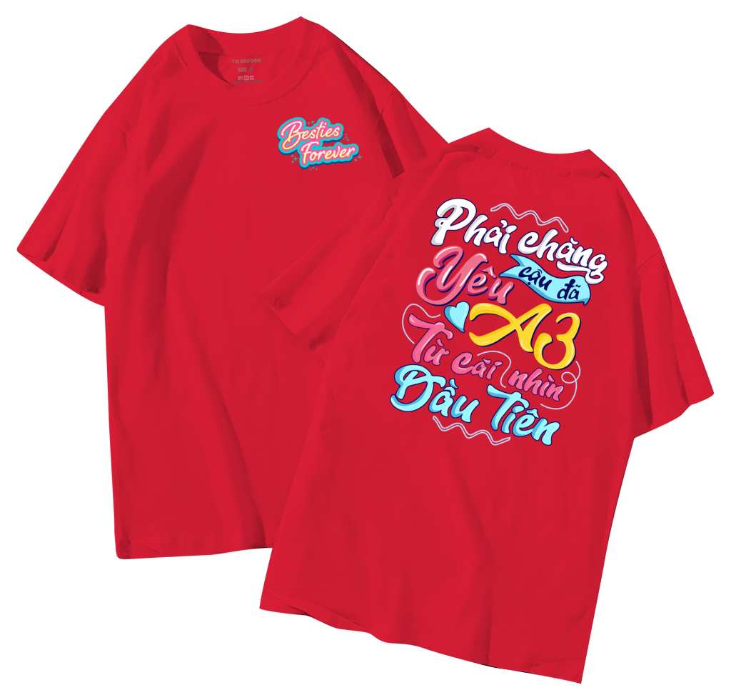 đồng phục áo lớp in hình mới nhất, hình in bên đẹp cute dễ thương