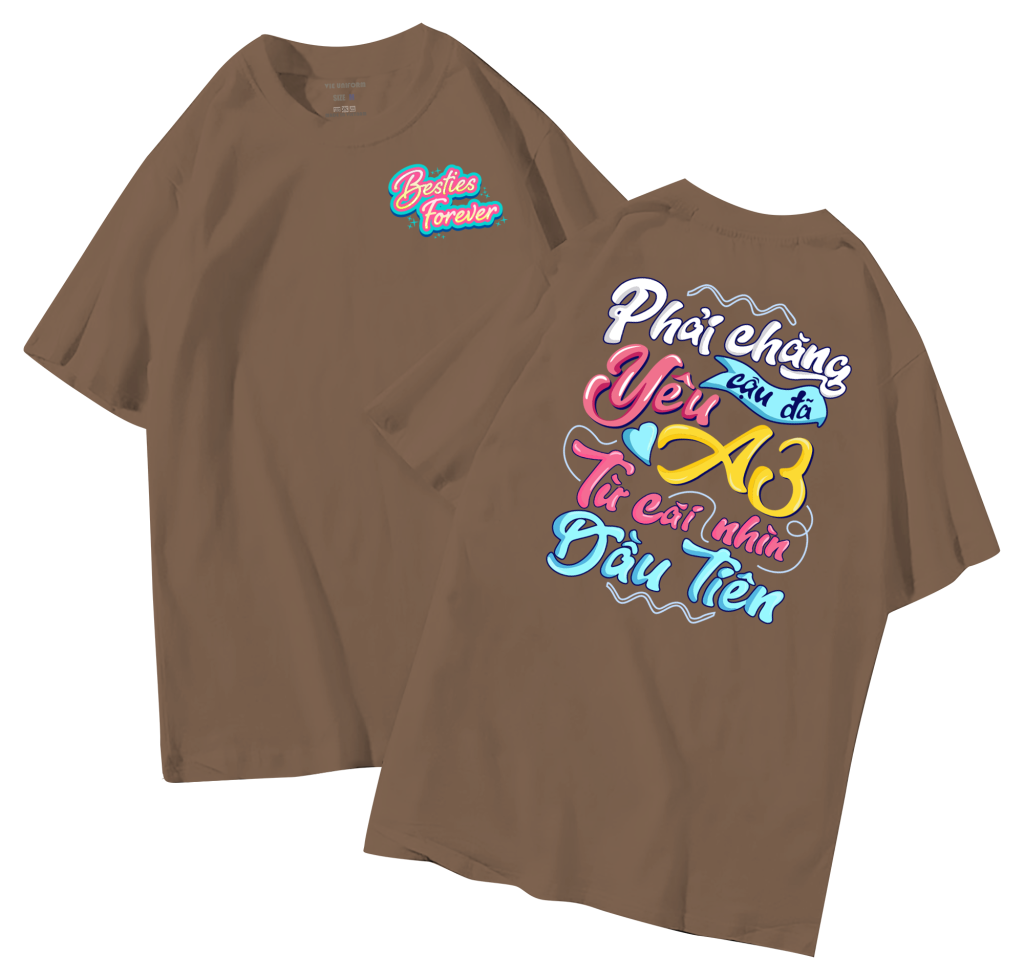 đồng phục áo lớp in hình mới nhất, hình in bên đẹp cute dễ thương