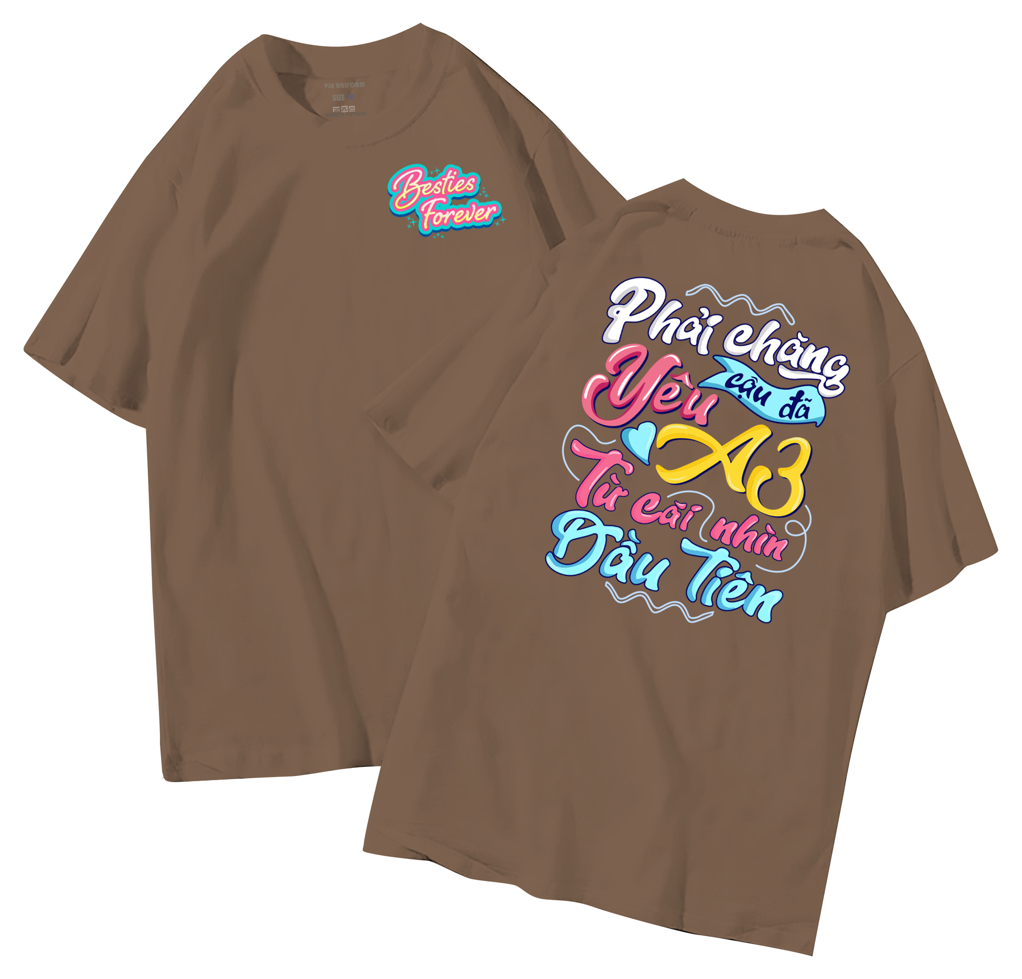 đồng phục áo lớp in hình mới nhất, hình in bên đẹp cute dễ thương