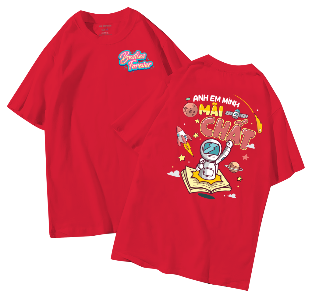 đồng phục áo lớp in hình mới nhất, hình in bên đẹp cute dễ thương