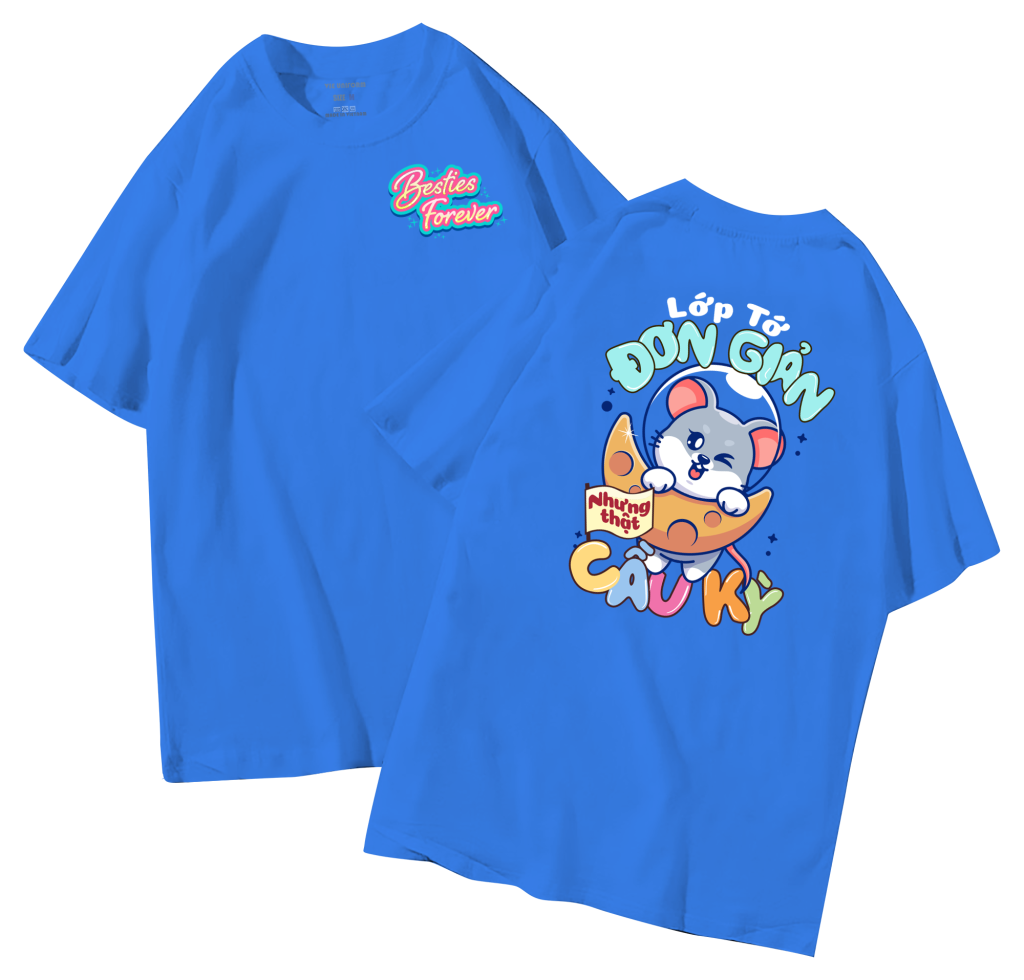 đồng phục áo lớp in hình mới nhất, hình in bên đẹp cute dễ thương