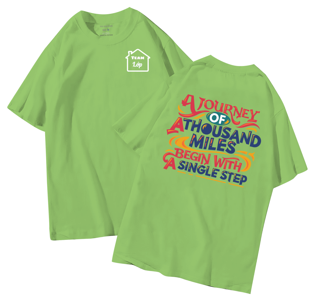 đồng phục áo lớp in hình mới nhất, hình in bên đẹp cute dễ thương