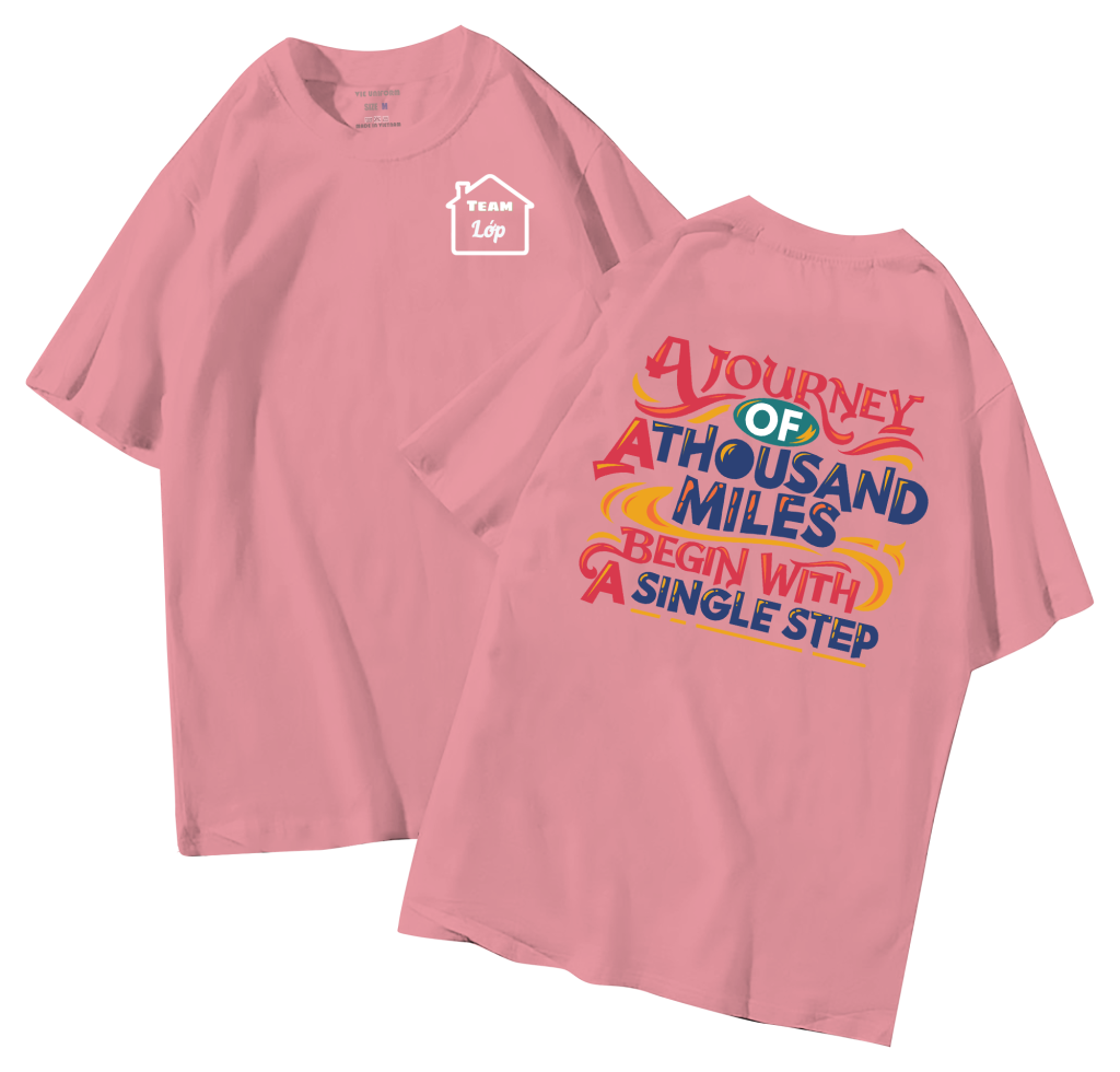 đồng phục áo lớp in hình mới nhất, hình in bên đẹp cute dễ thương