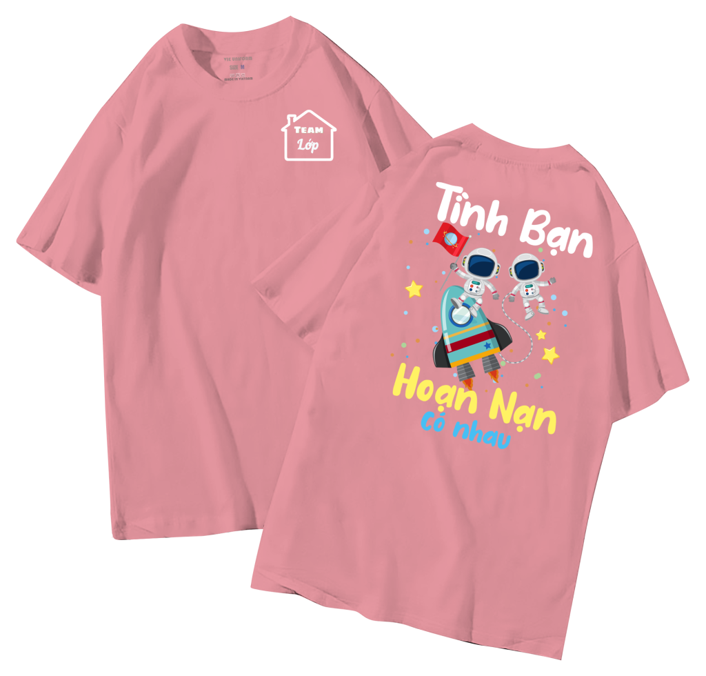 đồng phục áo lớp in hình mới nhất, hình in bên đẹp cute dễ thương