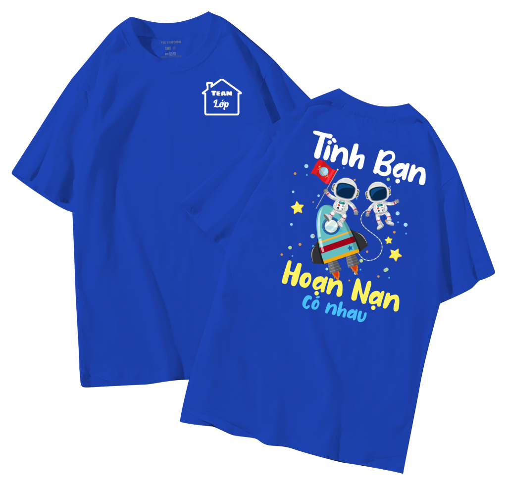 đồng phục áo lớp in hình mới nhất, hình in bên đẹp cute dễ thương