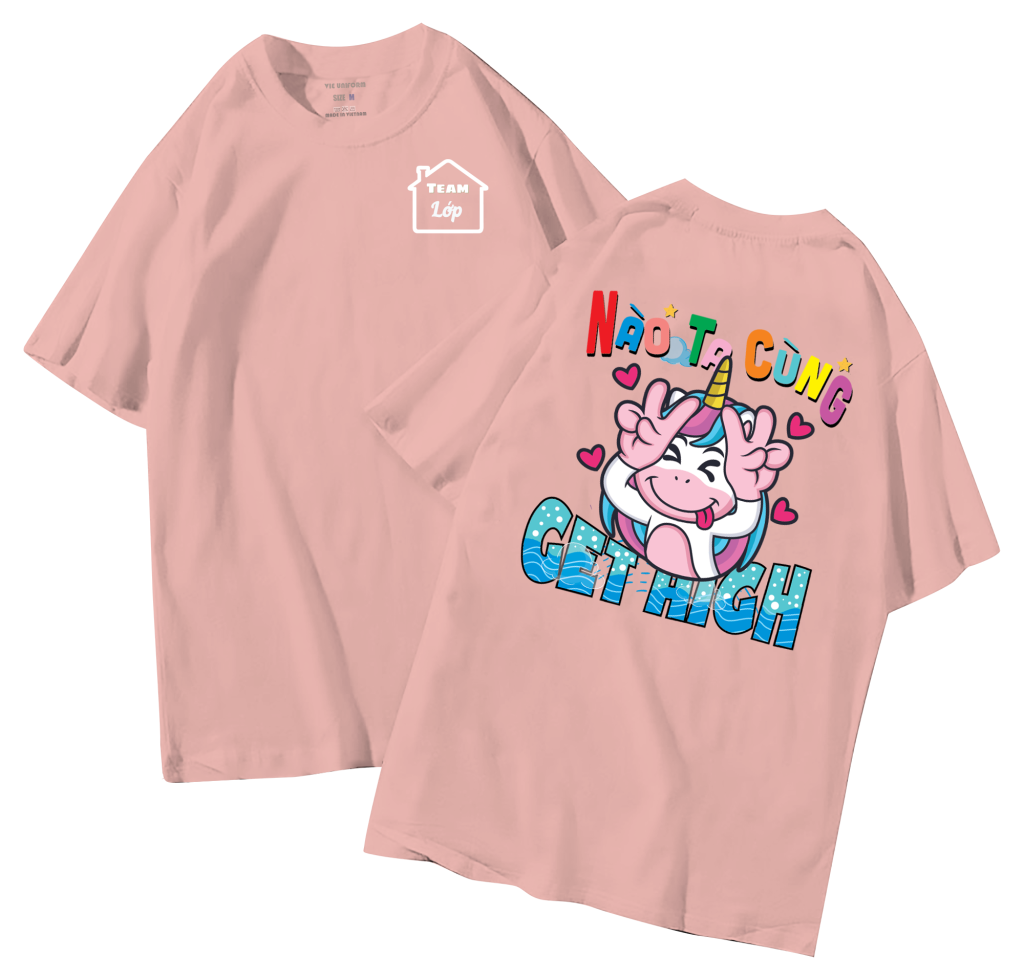 đồng phục áo lớp in hình mới nhất, hình in bên đẹp cute dễ thương