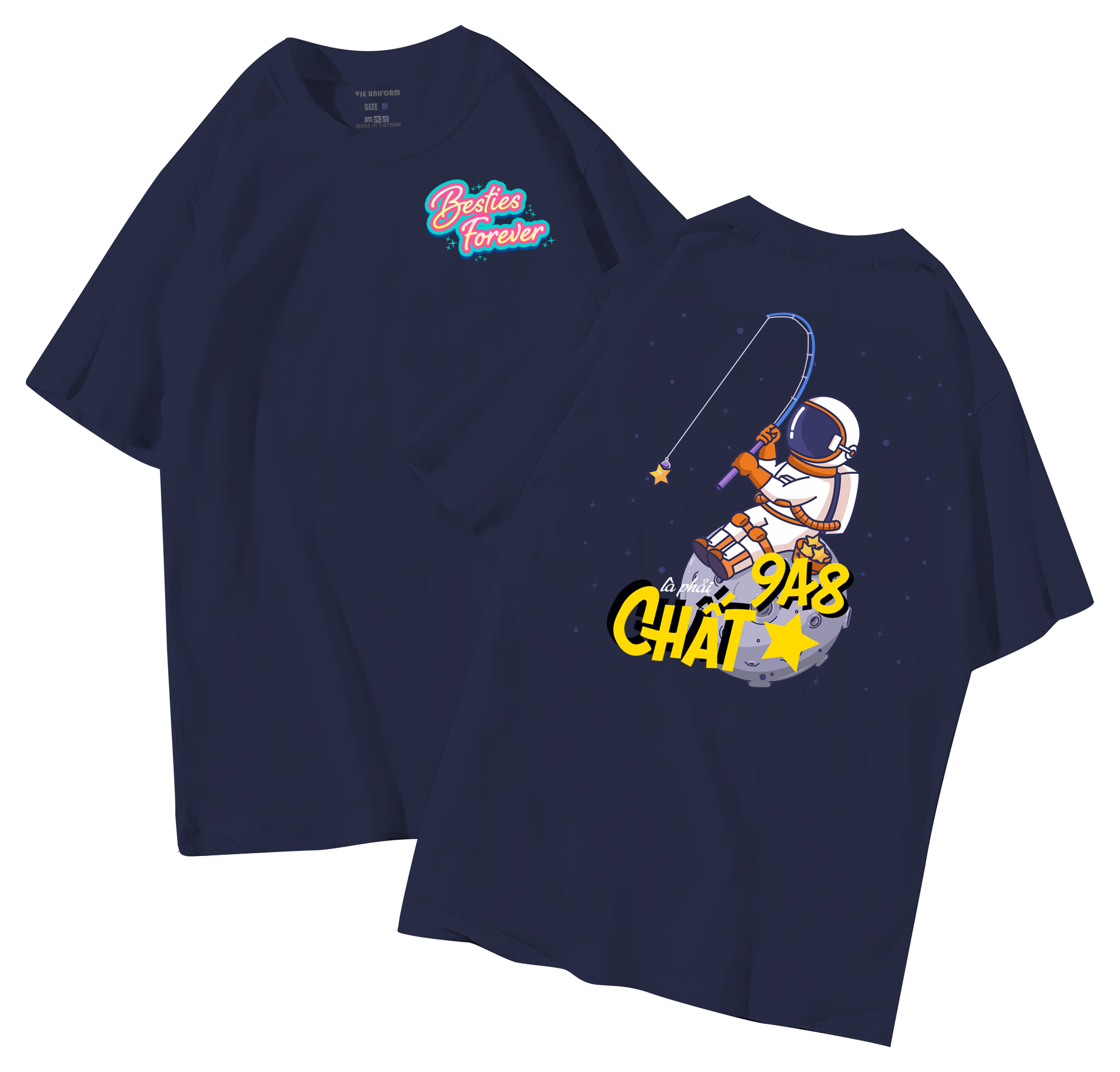 Áo lớp in hình 40.2 NAVY đồng phục áo lớp in hình mới nhất, hình in bên đẹp cute dễ thương