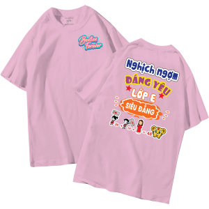 đồng phục áo lớp in hình mới nhất, hình in bên đẹp cute dễ thương