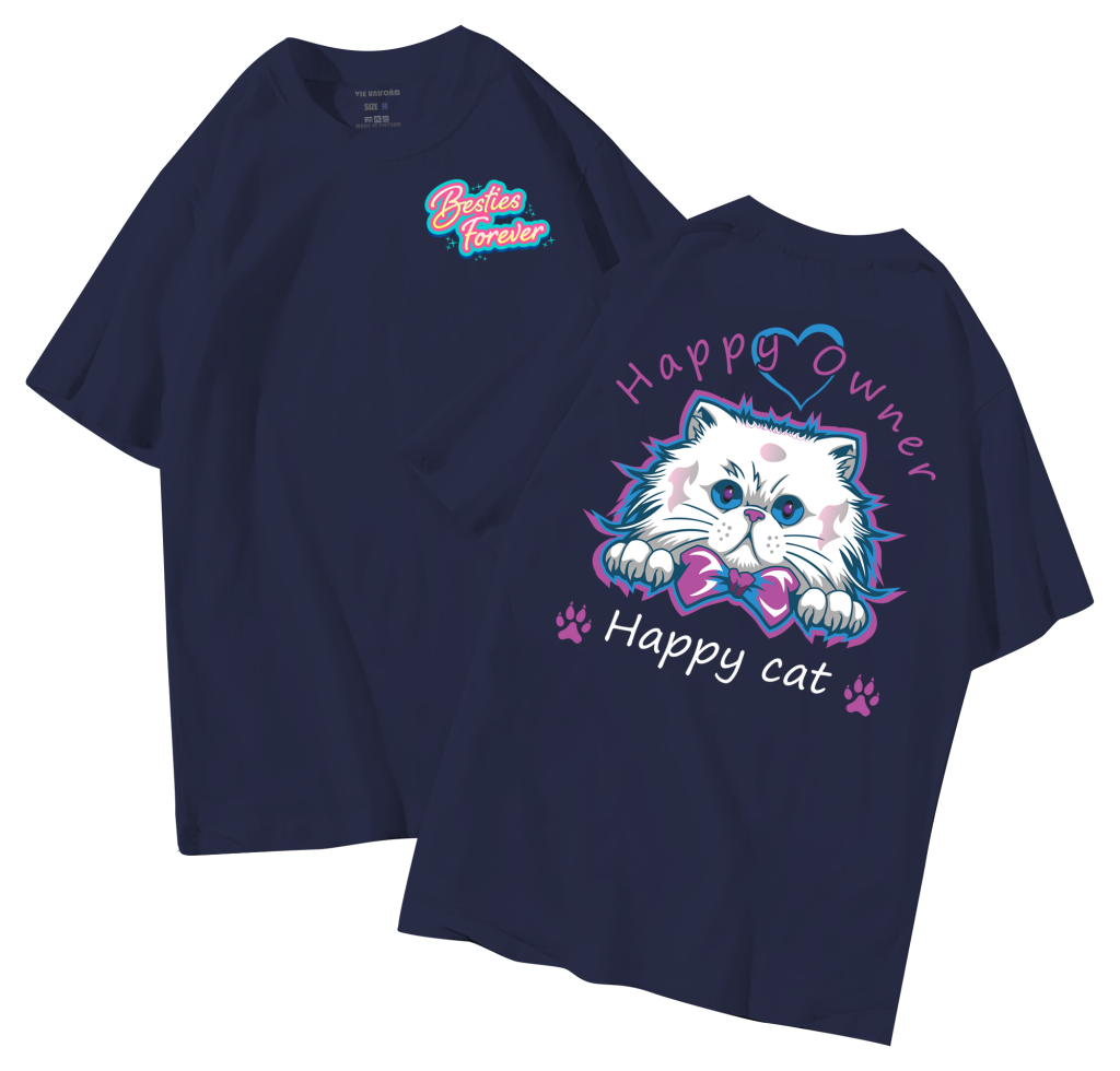 đồng phục áo lớp in hình mới nhất, hình in bên đẹp cute dễ thương
