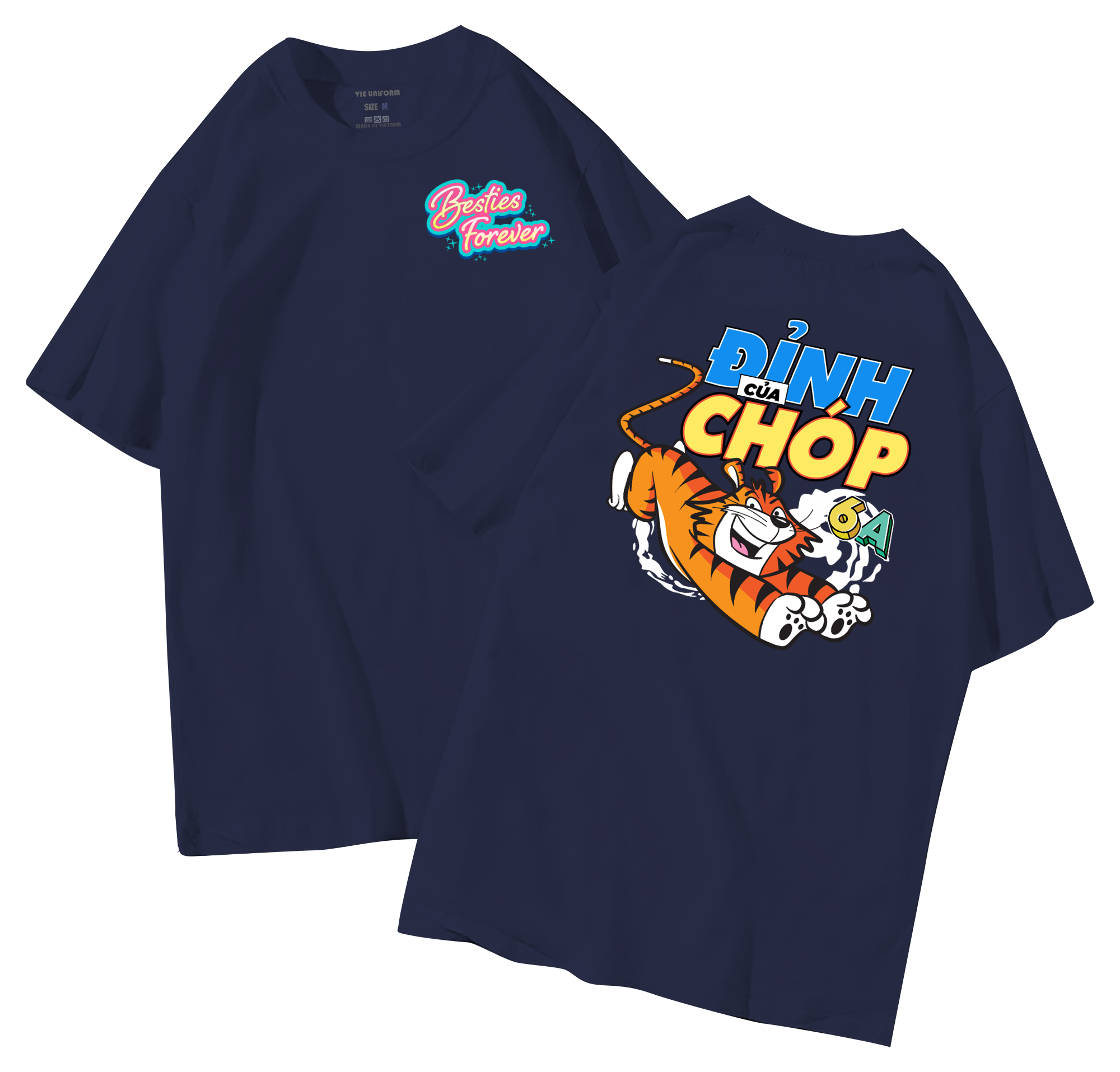 Áo lớp in hình 40.7 NAVY đồng phục áo lớp in hình mới nhất, hình in bên đẹp cute dễ thương