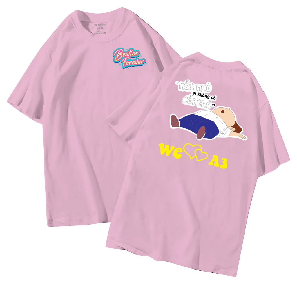 đồng phục áo lớp in hình mới nhất, hình in bên đẹp cute dễ thương