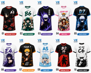 Mẫu áo lớp anime tổng hợp
