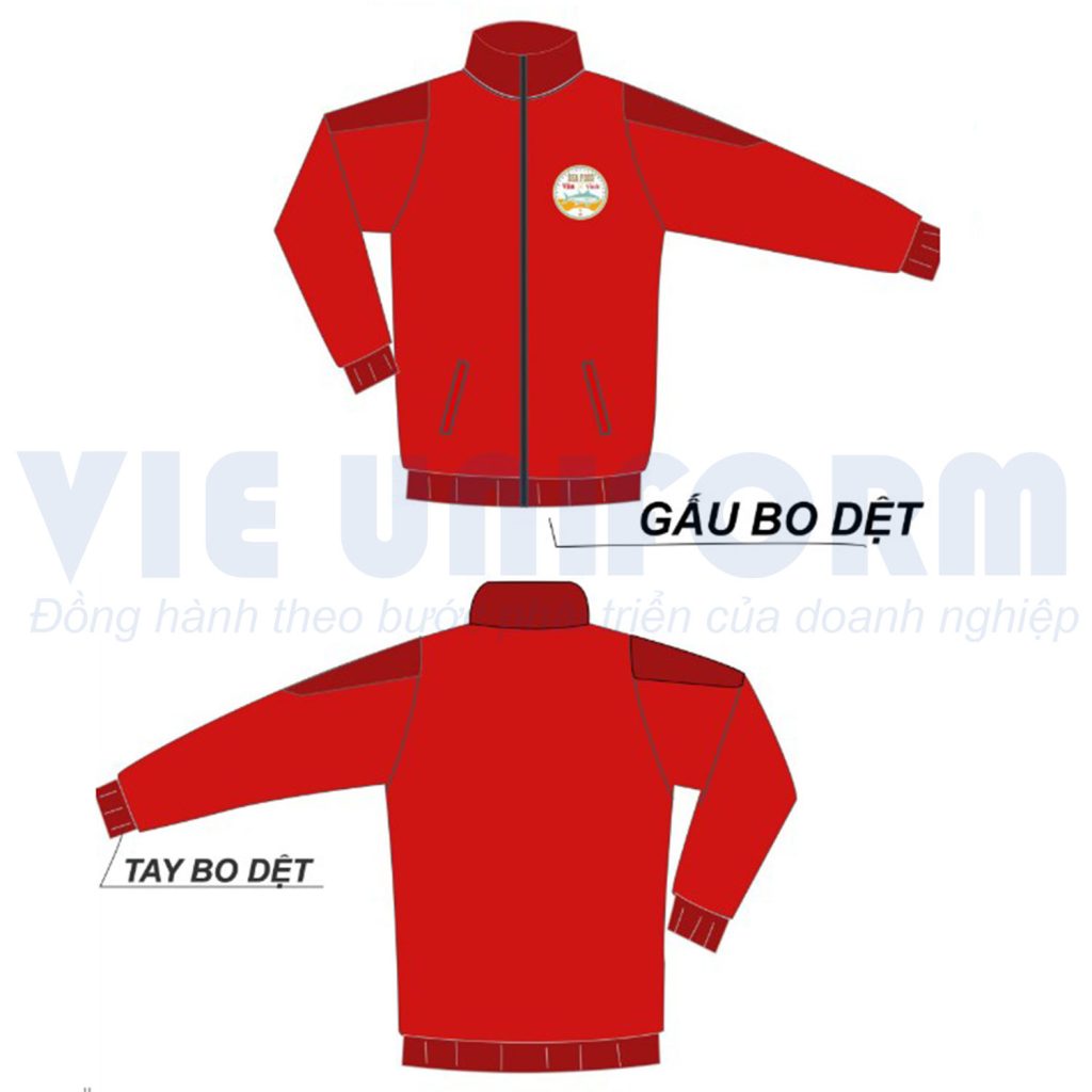 Áo khoác gió đồng phục gấu do dệt