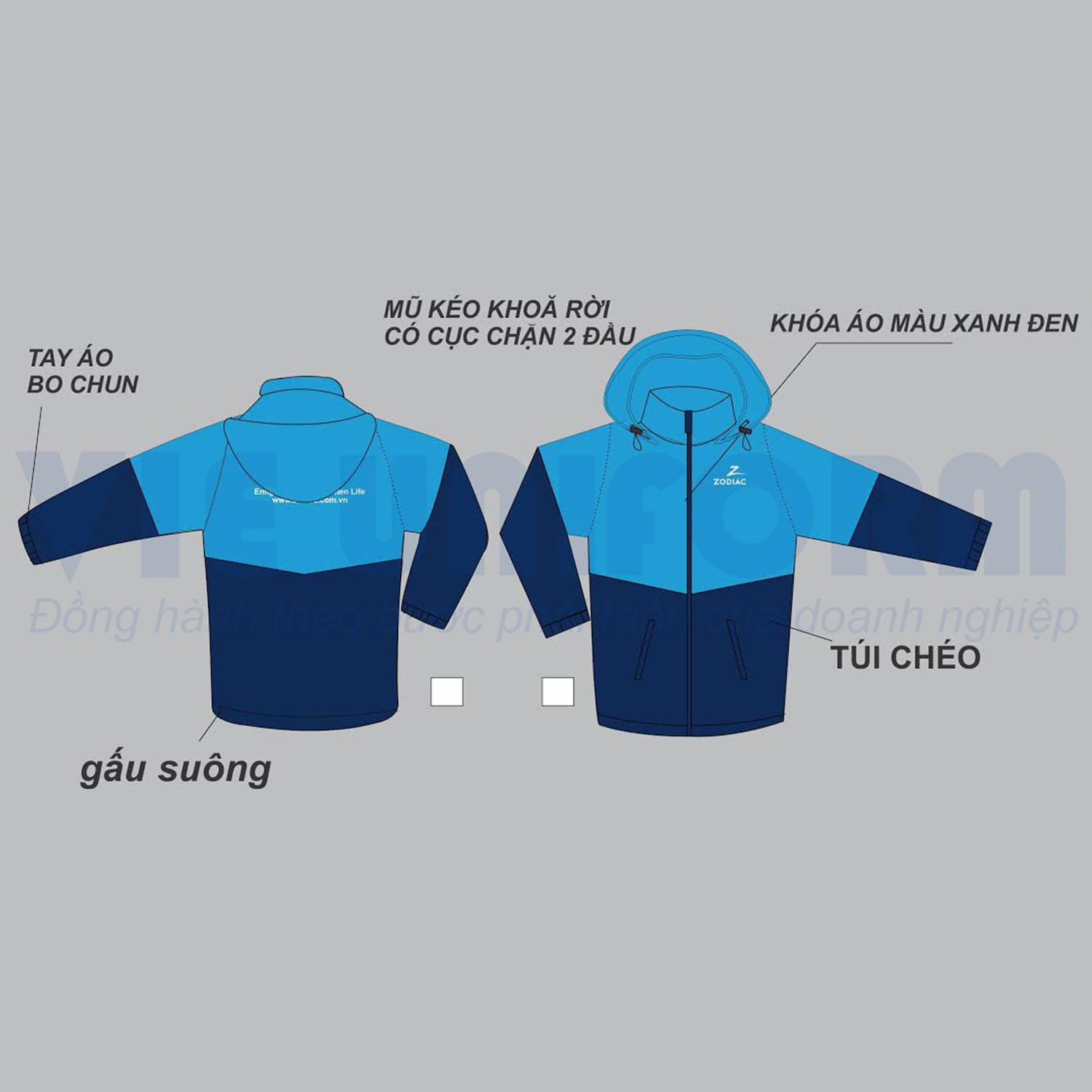 Áo khoác gió độc đáo