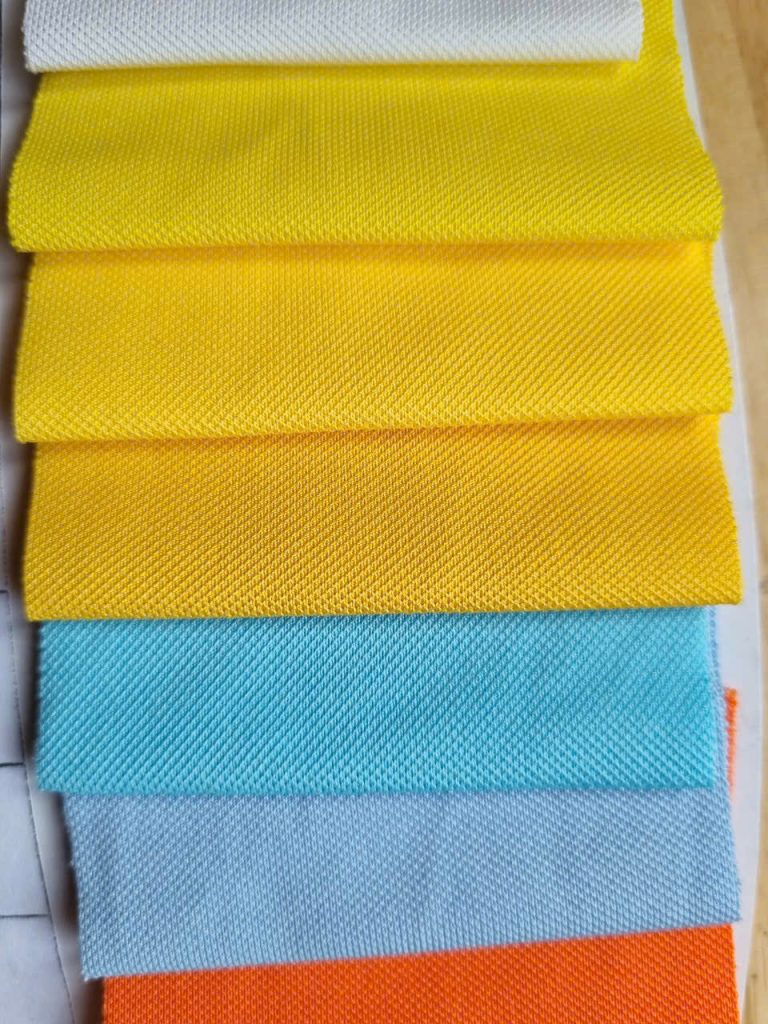 Bảng vải thun cá sấu lacosst 65/35