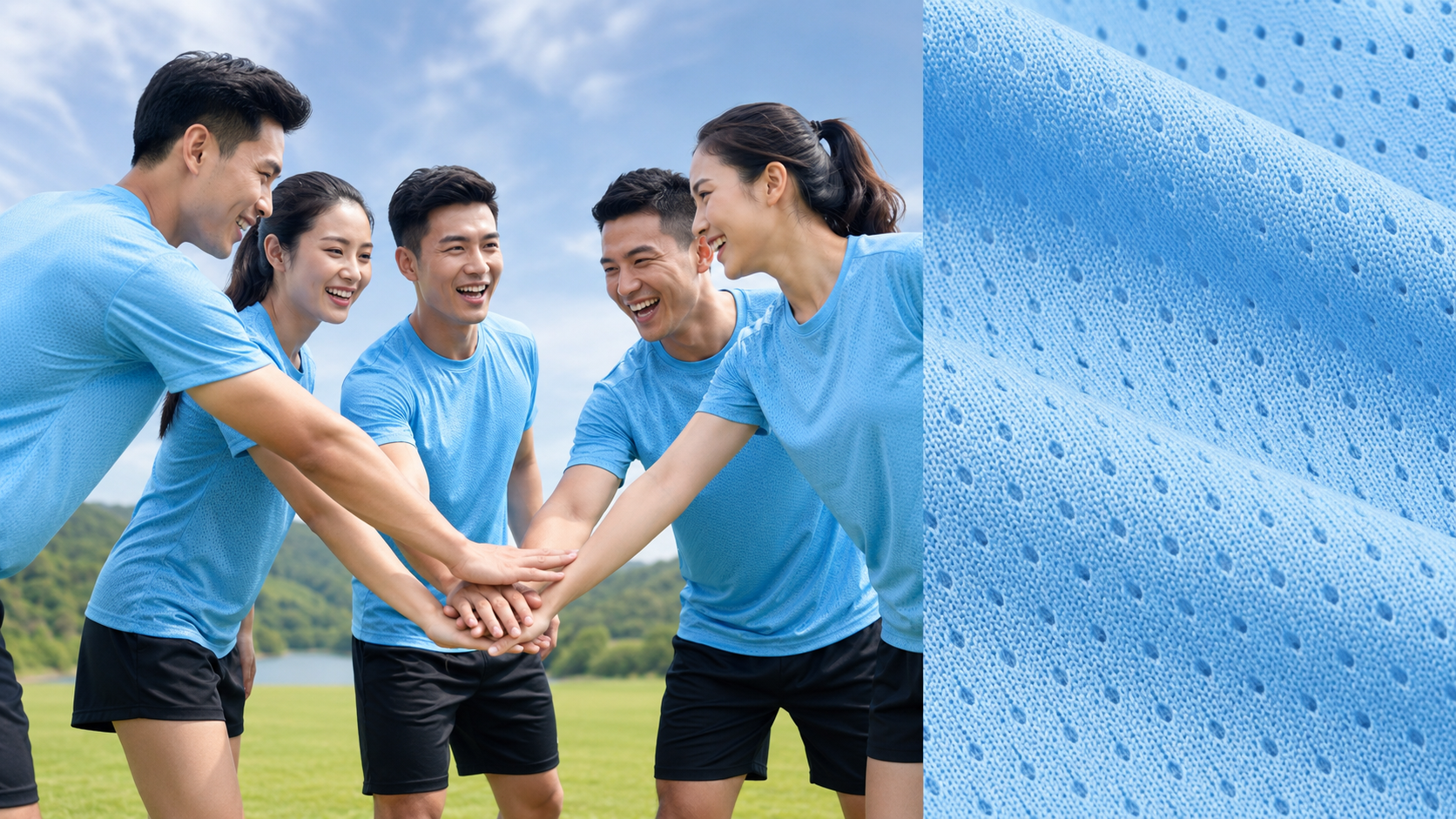Vải thun mè may áo thể thao