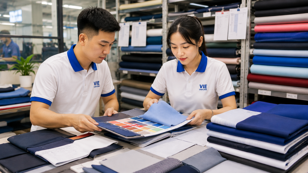 Chọn vải & duyệt màu