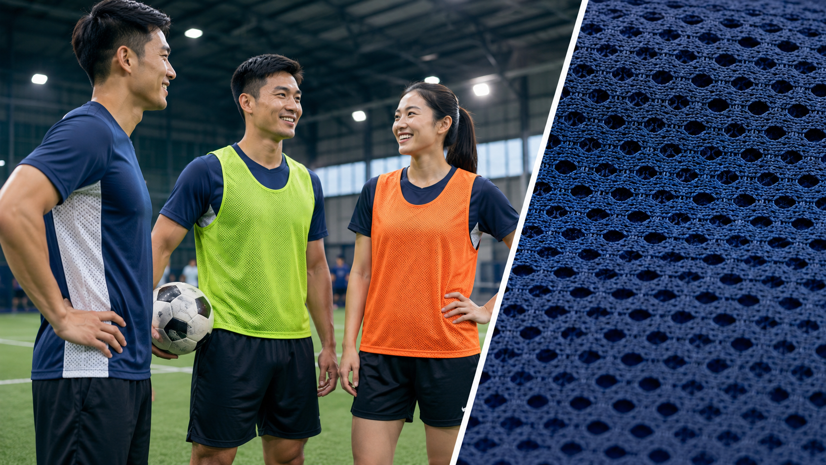 Vải thun lưới mesh may áo lưới