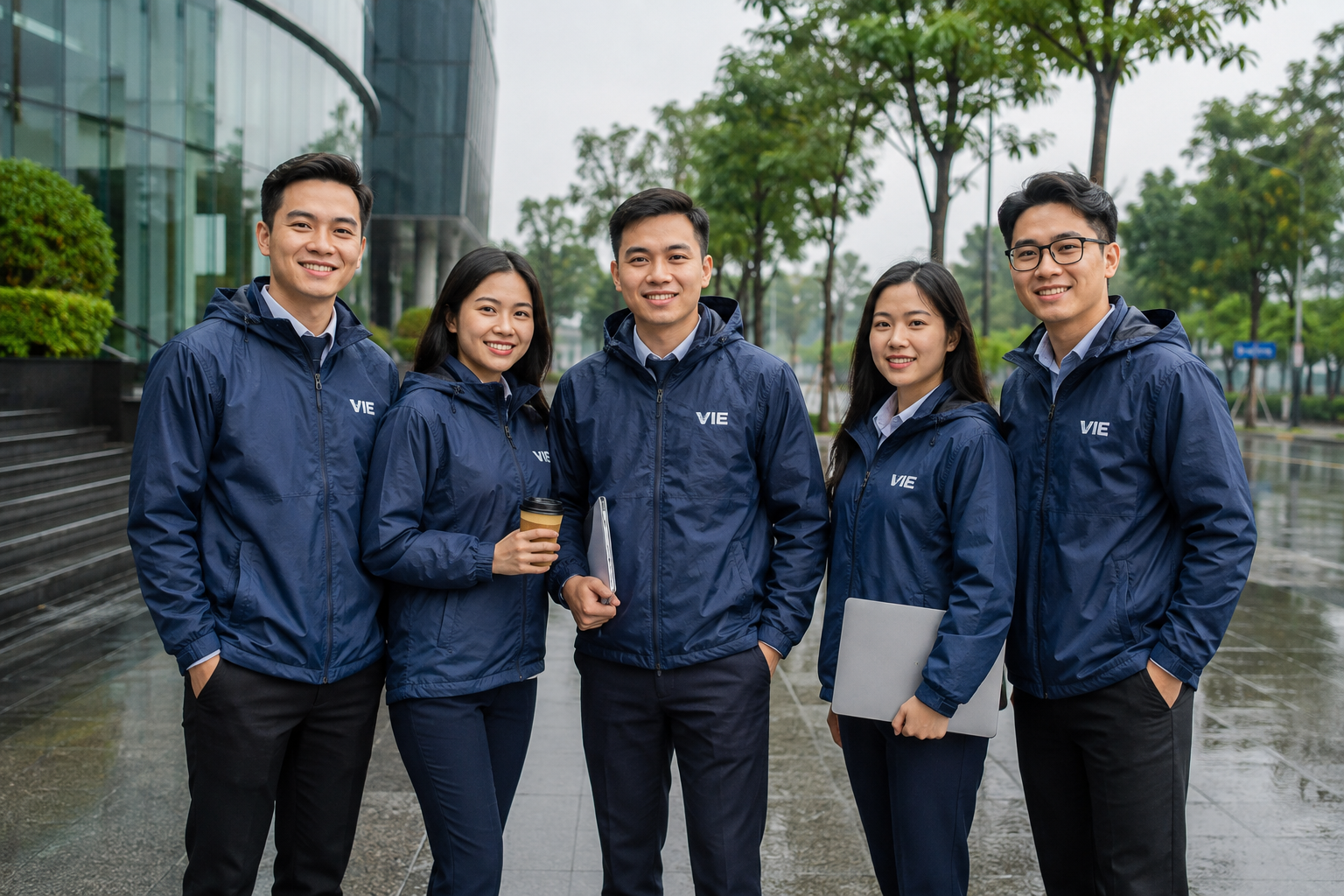 đồng phục áo khoác chống nước cho doanh nghiệp