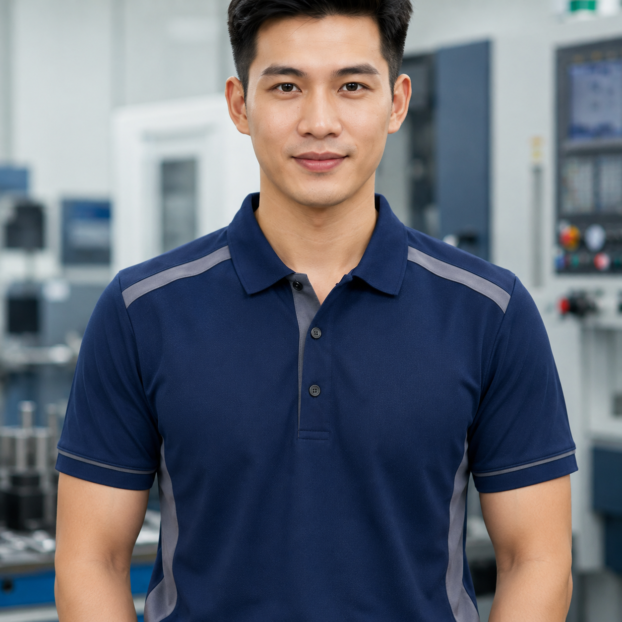 Ảnh chi tiết Mẫu áo polo đồng phục kỹ thuật Ảnh chi tiết Mẫu áo polo đồng phục kỹ thuật
